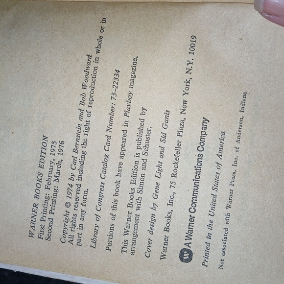 All the President's Men Book - Picture 2 of 4